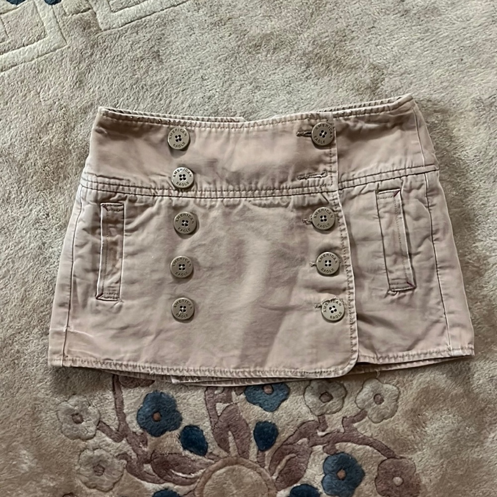 American eagle y2k brown mini skirt